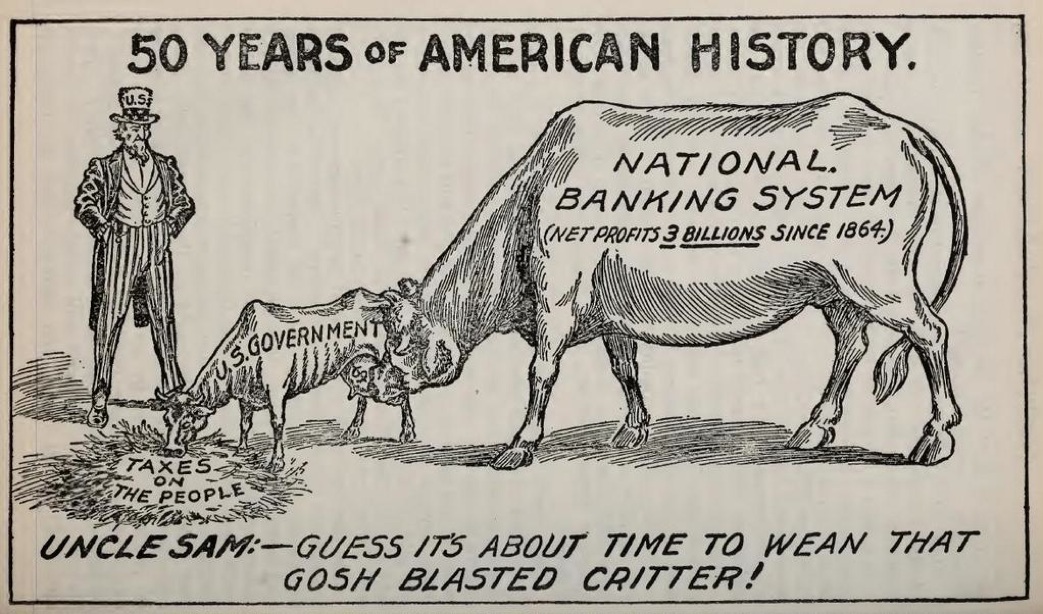 Attempting to wean the bankers off of the US government.